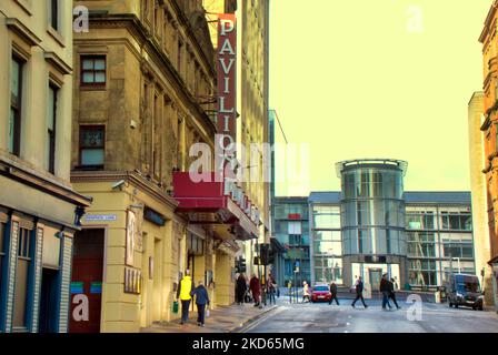 Pavilion Theatre, vista esterna sulla strada, 121 Renfield Street, Glasgow G2 3AX Foto Stock