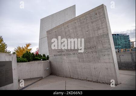 Ottawa, Ontario - 20 ottobre 2022: Il monumento nazionale dell'Olocausto a Ottawa, Ontario, in autunno. Foto Stock