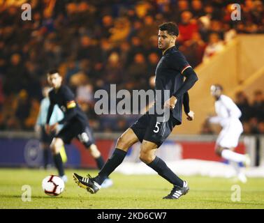 Jamie Lawrence di Germania Under20 durante Under 20 Internazionale tra Inghilterra Under 20 e Germania Under 20 al JobServe Community Stadium, Colchester il 29th marzo 2022 (Photo by Action Foto Sport/NurPhoto) Foto Stock