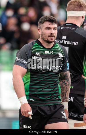 Sammy Arnold (Connacht Rugby) durante la partita del Campionato di rugby Unito Benetton Rugby vs Connacht Rugby il 02 aprile 2022 allo stadio Monigo di Treviso (Foto di Mattia Radoni/LiveMedia/NurPhoto) Foto Stock