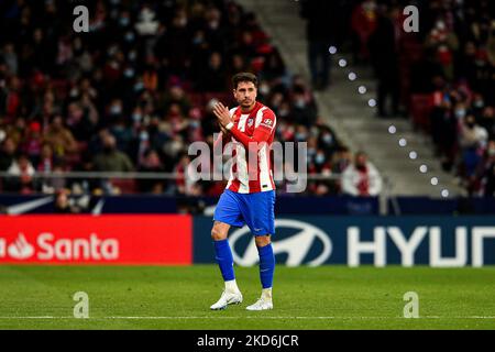 Josema Gimenez durante la Liga incontro tra Atletico de Madrid e Deportivo Alaves a Wanda Metropolitano il 02 aprile 2022 a Madrid, Spagna. (Foto di Rubén de la Fuente Pérez/NurPhoto) Foto Stock