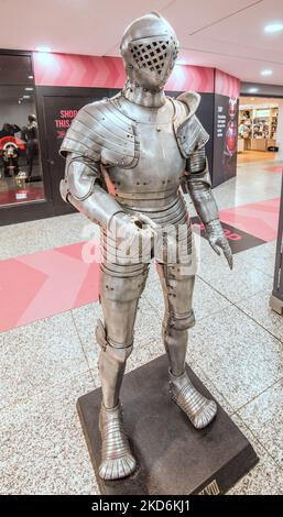 L’armatura da combattimento a pedale di Enrico VIII, ha realizzato 1520,@ il Royal Armouries Museum di Leeds, nel West Yorkshire England, sede della collezione nazionale di armi del Regno Unito Foto Stock