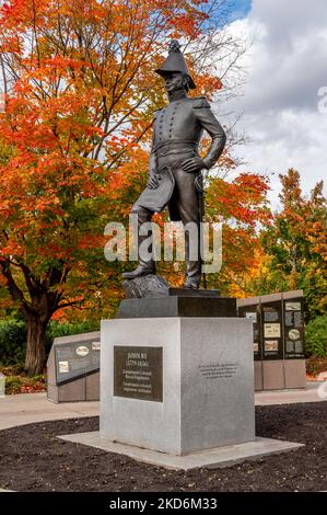 Ottawa, Ontario - 20 ottobre 2022: John by statuetta al Major's Hill Park di Ottawa durante la stagione autunnale. Foto Stock