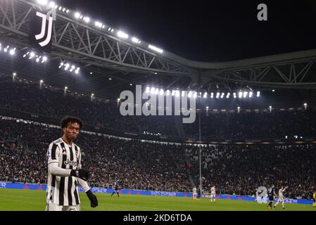 Juan Cuadrado della Juventus FC delusione durante la Serie A Football Match tra Juventus FC e Internazionale allo Stadio Allianz, il 3 aprile 2022 a Torino (Foto di Alberto Gandolfo/NurPhoto) Foto Stock