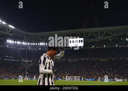 Juan Cuadrado della Juventus FC delusione durante la Serie A Football Match tra Juventus FC e Internazionale allo Stadio Allianz, il 3 aprile 2022 a Torino (Foto di Alberto Gandolfo/NurPhoto) Foto Stock