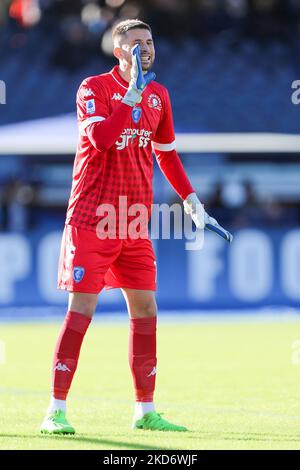 Empoli, Italia. 05th Nov 2022. Guglielmo Vicario (Empoli FC) in occasione di Empoli FC vs US Sassuolo, campionato italiano di calcio Serie A match in Empoli, Italia, Novembre 05 2022 Credit: Independent Photo Agency/Alamy Live News Foto Stock