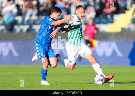 Empoli, Italia. 05th Nov 2022. Davide Frattesi (US Sassuolo) in occasione di Empoli FC vs US Sassuolo, serie calcistica italiana Una partita a Empoli, Italia, novembre 05 2022 Credit: Independent Photo Agency/Alamy Live News Foto Stock