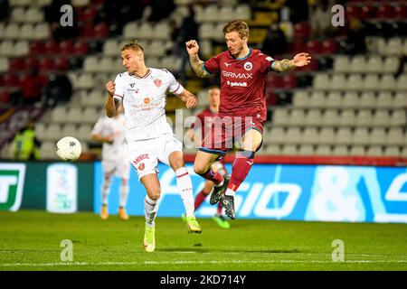 Davide Adorni (Cittadella) in azione durante la partita italiana di calcio Serie B COME Cittadella vs AC Perugia il 06 aprile 2022 allo stadio Pier Cesare Tombolato di Cittadella (PD) (Photo by Ettore Griffoni/LiveMedia/NurPhoto) Foto Stock