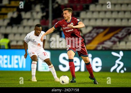 Nicola Pavan (Cittadella) in azione durante la partita italiana di calcio Serie B COME Cittadella vs AC Perugia il 06 aprile 2022 allo stadio Pier Cesare Tombolato di Cittadella (PD) (Photo by Ettore Griffoni/LiveMedia/NurPhoto) Foto Stock