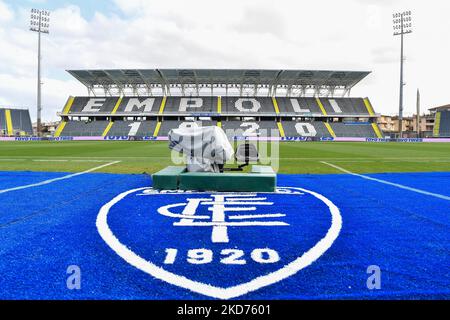 Veduta generale dello stadio Carlo Castellani durante la serie A match Empoli FC vs Spezia Calcio il 09 aprile 2022 allo stadio Carlo Castellani di Empoli (Foto di Lisa Guglielmi/LiveMedia/NurPhoto) Foto Stock