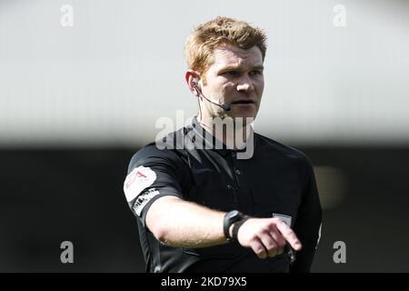 James Oldham durante la partita della Sky Bet League 1 tra AFC Wimbledon e MK Dons a Plough Lane, Wimbledon sabato 9th aprile 2022. (Foto di Tom West/MI News/NurPhoto) Foto Stock