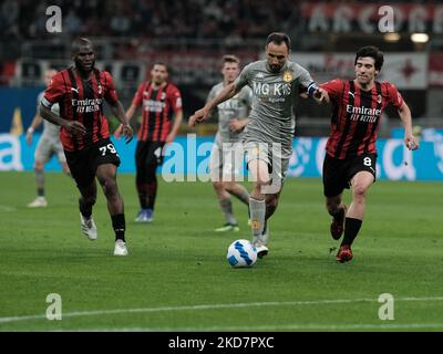 Milano Badelj durante la Serie A match tra Milano e Genova, a Milano, il 15 aprile 2022(Photo by Loris Roselli/NurPhoto) Foto Stock