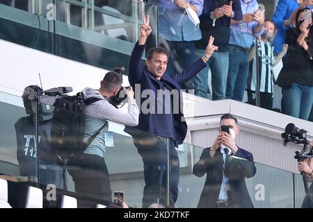 Alessandro del Piero durante la Serie A Football Match tra Juventus FC e Bologna allo Stadio Allianz, il 16 aprile 2022 a Torino (Foto di Alberto Gandolfo/NurPhoto) Foto Stock