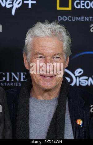 NEW YORK, NEW YORK - Richard Gere partecipa al National Geographic Documentary Films 'NUTRIAMO LE PERSONE New York Premiere al SVA Theater il 03 maggio 2022 a New York City. Nutriamo i flussi di persone su Disney+ il 27 maggio. (Foto di John Nacion/NurPhoto) Foto Stock