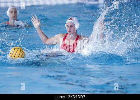 Domitilla Picozzi (SIS Roma) durante la Waterpolo Italian Series A1 Women Match Semifinal - SIS Roma vs Ekipe orizzonte il 07 maggio 2022 al Polo Acquatico Frecciarossa di Roma (Foto di Luigi Mariani/LiveMedia/NurPhoto) Foto Stock