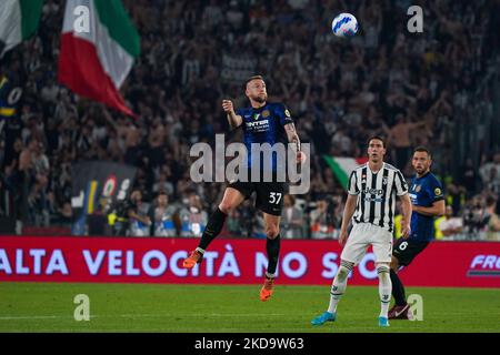 Milano Skriniar del FC Internazionale durante il FC Juventus contro FC Internazionale,Coppa Italia finale, allo Stadio Olimpico il 11th maggio 2022. (Foto di Alessio Morgese/NurPhoto) Foto Stock