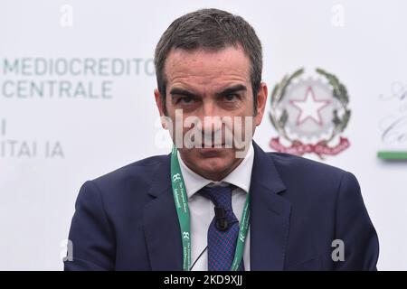 Roberto Occhiuto Presidente della Regione Calabria alla 1st edizione di “verso Sud” organizzata dalla Casa europea - Ambrosetti a Sorrento, Napoli, Italia il 14 maggio 2022. (Foto di Franco Romano/NurPhoto) Foto Stock