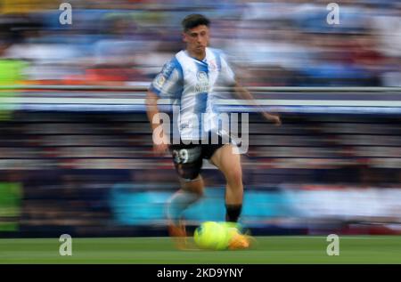 Ruben Sanchez durante la partita tra RCD Espanyol e Valencia CF, corrispondente alla settimana 36 della Liga Santander, disputata allo stadio RCDE di Barcellona il 14th maggio 2022. (Foto di Joan Valls/Urbanandsport /NurPhoto) Foto Stock