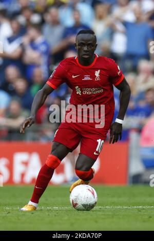 Liverpool's Sadio Mane durante la finale della fa Cup tra Chelsea e Liverpool al Wembley Stadium , Londra, Regno Unito 14th maggio , 2022 (Photo by Action Foto Sport/NurPhoto) Foto Stock