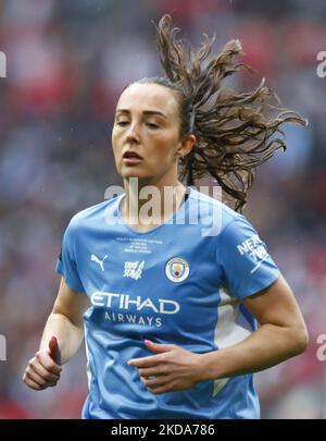 LONDRA, INGHILTERRA - MAGGIO 15:Caroline Weir di Manchester City WFC durante la finale della fa Cup tra le donne di Chelsea e le donne di Manchester City al Wembley Stadium , Londra, Regno Unito 15th Maggio , 2022 (Photo by Action Foto Sport/NurPhoto) Foto Stock