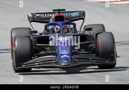 Williams di Nyck de Vries durante la pratica 1 del GP di Formula 1 Pirelli di Spagna, tenutosi il 20th maggio 2022 sul circuito di Barcellona Catalunya. -- (Foto di Urbanandsport/NurPhoto) Foto Stock