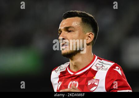 Ritratto di Cosmin Matei di Dinamo Bucuresti durante Universitatea Cluj vs Dinamo Bucuresti, 21 maggio 2022, disputato su Cluj Arena Stadium, Cluj Napoca (Foto di Flaviu Buboi/NurPhoto) Foto Stock