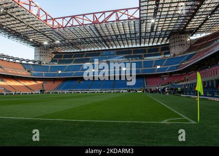 Veduta generale dell'interno dello stadio Giuseppe Meazza (San Siro), Milano, Italia, il 23 maggio 2022. (Foto di Lorenzo di Cola/NurPhoto) Foto Stock