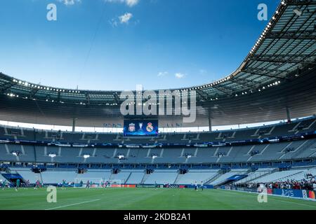 Visione generale dello Stade de France durante gli allenamenti del Real Madrid prima della finale della UEFA Champions League del 27 maggio 2022 a Parigi, Francia. (Foto di Giuseppe Maffia/NurPhoto) Foto Stock