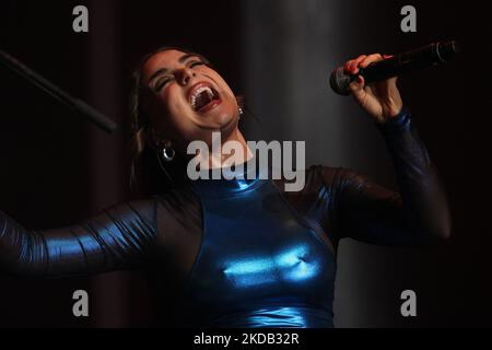 La cantante americana Joanna Noëlle Blagden Levesque alias JoJo esegue il Java Jazz Festival 2022 (Foto di Eddy Purwanto/NurPhoto) Foto Stock