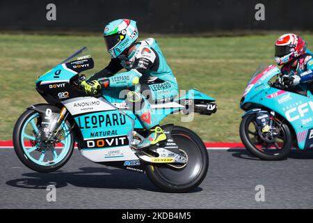 #7 Foggia Dennis (Leopard Racing Honda) Moto3 in occasione del Campionato del mondo MotoGP 2022 Gran Premio dâ Italia Oakley Qualifiche il 28 maggio 2022 sul circuito Internazionale del Mugello (Foto di Valerio Origo/LiveMedia/NurPhoto) Foto Stock