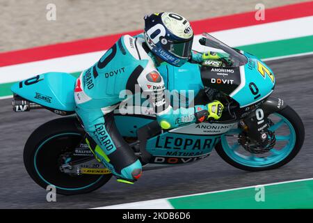 7 Foggia Dennis (Leopard Racing Honda) Moto3 in occasione del Campionato del mondo MotoGP Gran Premio dâ Italia Oakley Race Moto2, Moto3 il 29 maggio 2022 al circuito Internazionale del Mugello (Foto di Valerio Origo/LiveMedia/NurPhoto) Foto Stock