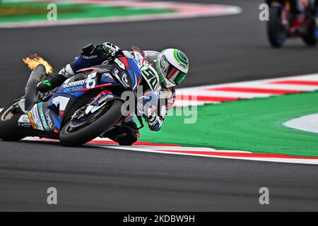 NÂ°50 Eugene Laverty IRL BMW M1000 RR Bonovo MGM Racing durante il Mondiale Superbike - SBK Pirelli Emilia-Romagna Round FIM Superbike World Championship 2022 - Libere e Qualifiche il 10 giugno 2022 sul circuito Mondiale di Misano 'Marco Simoncelli' a Misano Adriatico, Italia (Foto di otto Moretti/LiveMedia/NurPhoto) Foto Stock