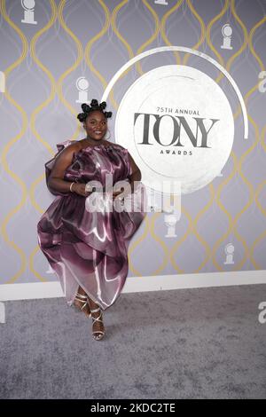 Danielle Brooks partecipa ai Tony Awards annuali 75th del 3 West Club il 12 giugno 2022 a New York City. (Foto di John Nacion/NurPhoto) Foto Stock