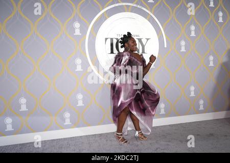 Danielle Brooks partecipa ai Tony Awards annuali 75th del 3 West Club il 12 giugno 2022 a New York City. (Foto di John Nacion/NurPhoto) Foto Stock