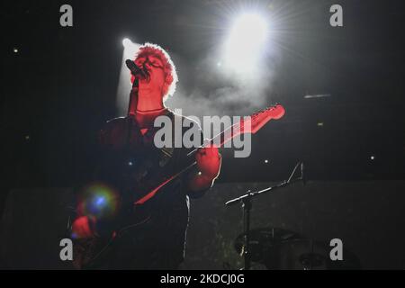 Dario Mangiaracina durante il concerto di la Rappresentante di Lista, MYM Ciao Ciao Edition Tour, 23th giugno 2022 a Rock in Roma, Ippodromo Capannelle, Roma, Italia (Foto di Domenico Cippitelli/LiveMedia/NurPhoto) Foto Stock