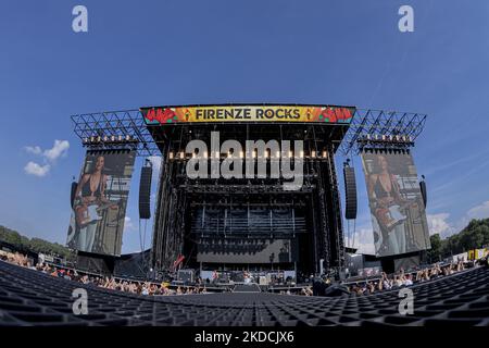 Concerto dal vivo Mysteriness a Firenze Rocks a Firenze presso Visarno Arena 17 2022 giugno (Foto di Andrea Ripamonti/NurPhoto) Foto Stock