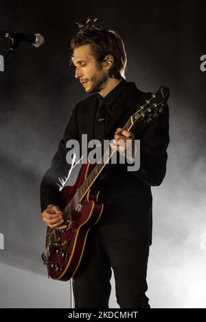 LANDGRAAF, PAESI BASSI - 19 GIUGNO: Interpol si esibirà in diretta al Pinkpop Festival 2022 del 19 giugno 2022 a Megaland Landgraaf, Paesi Bassi. (Foto di Roberto Finizio/NurPhoto) Foto Stock