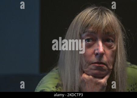 Jody Williams, premio Nobel americano, nella foto dell'Hotel Bristol, Rzeszow. Tre premi Nobel per la pace, Tawakkol Karman (Yemen), Leymah Gbowee (Liberia) e Jody Williams (USA), hanno completato oggi la loro visita in Ucraina e Polonia, commemorando quattro mesi dell'invasione russa dell'Ucraina. I vincitori chiedono il ritiro immediato delle truppe russe dall'Ucraina, la responsabilità dei crimini di guerra russi, anche contro le donne, e una partecipazione significativa delle donne e delle organizzazioni femminili all'azione umanitaria, alla ricostruzione e alla costruzione della pace. Giovedì 23 giugno 2022, i Foto Stock