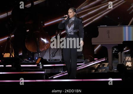 Alicia Keys concerto dal vivo al Mediolanum Forum di Assago 28 2022 giugno (Foto di Andrea Ripamonti/NurPhoto) Foto Stock