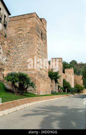 Malaga, Spagna - 29 ottobre 2022: L'Alcazaba di Malaga Foto Stock