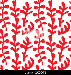 Foglie dorate di rowan senza cuciture su sfondo bianco Illustrazione Vettoriale