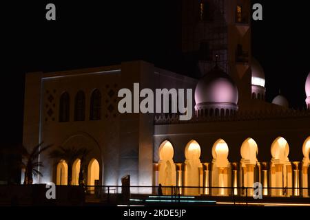 Parte della moschea Sheikh Zayed a Surakarta, Giava, Indonesia. Foto Stock