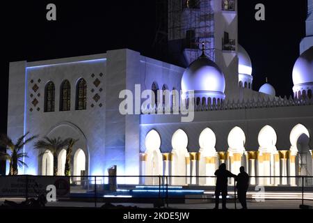 Parte della moschea Sheikh Zayed a Surakarta, Giava, Indonesia. Foto Stock