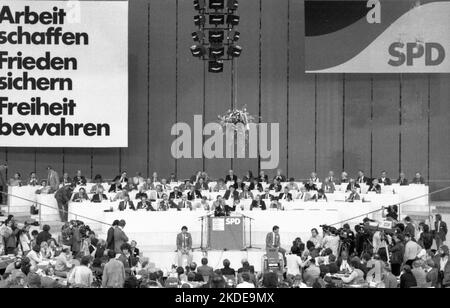 SPD Party Congress 1982 aprile, Germania Foto Stock
