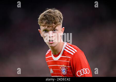 Paul Wanner FC Bayern Monaco FCB (14) Allianz Arena, Monaco, Baviera, Germania Foto Stock