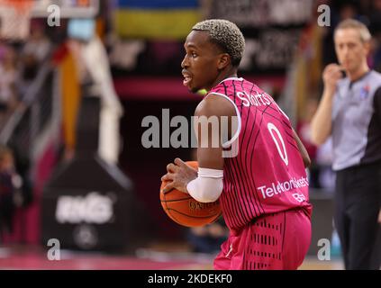 Bonn, Germania. 05th Nov 2022. Basketball Bundesliga Matchday 6, Telekom Basket Bonn - MLP Academy Heidelberg, TJ Shorts II (Bonn) Credit: Juergen Schwarz/Alamy Live News Foto Stock