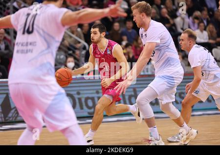 Bonn, Germania. 05th Nov 2022. Basketball Bundesliga Matchday 6, Telekom Basket Bonn - MLP Academy Heidelberg, Sebastian Herrera (Bonn) Credit: Juergen Schwarz/Alamy Live News Foto Stock