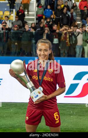 ELIN Linnea Landstrom (Roma Femminile) durante la Serie Italiana Donne Un incontro SuperCup tra la partita tra Juventus Women 4-5 Roma Women allo Stadio Ennio Tardini il 5 novembre 2022 a Parma. Credit: Maurizio Borsari/AFLO/Alamy Live News Foto Stock