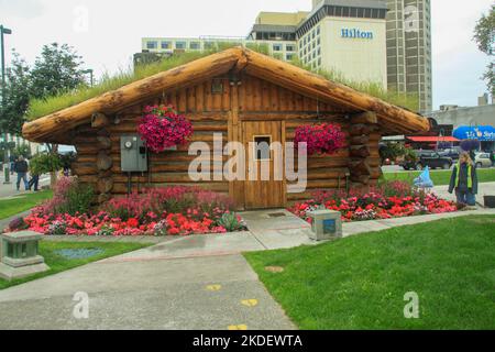 Anchorage, Alaska Visitors Information Center Foto Stock