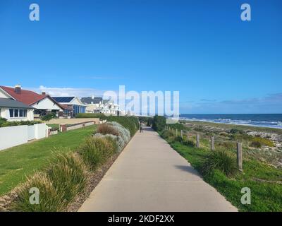 Henley Beach Jetty, Adelaide, South Australia Foto Stock